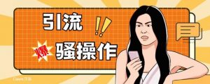 最新引流骚操作，单账号日引50-100，简单粗暴，适合于小白各行各业都可以进行操作，精准粉丝加到爆-水滴知识网