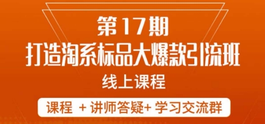 南掌柜-第17期打造淘系标品大爆款，5天线上课-水滴知识网