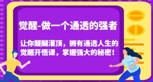 觉醒-做一个通透的强者,让你醍醐灌顶,拥有通透人生的觉醒开悟课,掌握强大的秘密!-水滴知识网