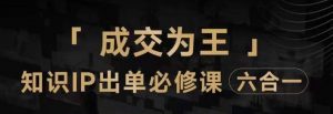 抖音知识IP直播登顶营（六合一），​三倍流量提升秘诀，七步卖课实操演示，内容爆款必修指南-水滴知识网