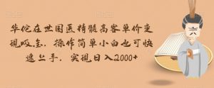 华佗在世国医精髓高客单价变现吸金,操作简单小白也可快速上手,实现日入2000+【揭秘】-水滴知识网