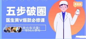 医生IP五步破圈黄V医生IP百万爆款从0到1的必修课！学习内容运营的底层逻辑，平台再多再变也不怕！-水滴知识网