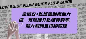 全域公+私域盈利商业大课，有效提升私域复购率，放大利润且持续变现-水滴知识网