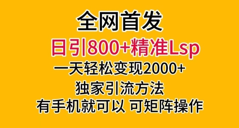全网首发！日引800+精准老色批，一天变现2000+，独家引流方法，可矩阵操作【揭秘】-水滴知识网