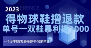 2023得物球鞋撸退款，单号一双鞋暴利撸1000，一个比得物球鞋搬砖暴利10倍的项目【揭秘】-水滴知识网