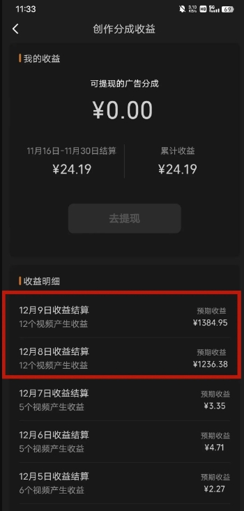 最新撸视频号‮作创‬者‮益收‬课程，测通了视频号分成计划，一天百来块-水滴知识网