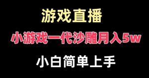 玩小游戏一代沙雕月入5w,爆裂变现,快速拿结果,高级保姆式教学【揭秘】-水滴知识网