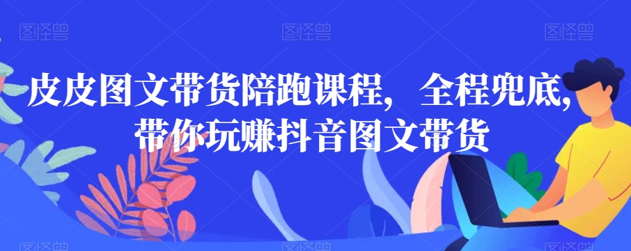 皮皮图文带货陪跑课程,全程兜底,带你玩赚抖音图文带货-水滴知识网