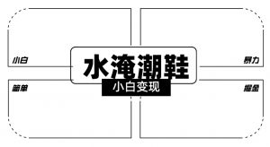 2024全新冷门水淹潮鞋无人直播玩法，小白也能轻松上手，打爆私域流量，轻松实现变现【揭秘】-水滴知识网