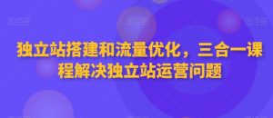 独立站搭建和流量优化,三合一课程解决独立站运营问题-水滴知识网