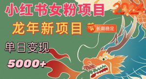 小红书女粉头像项目,单日变现5000+,适合在家做的副业,长期稳定【揭秘】-水滴知识网