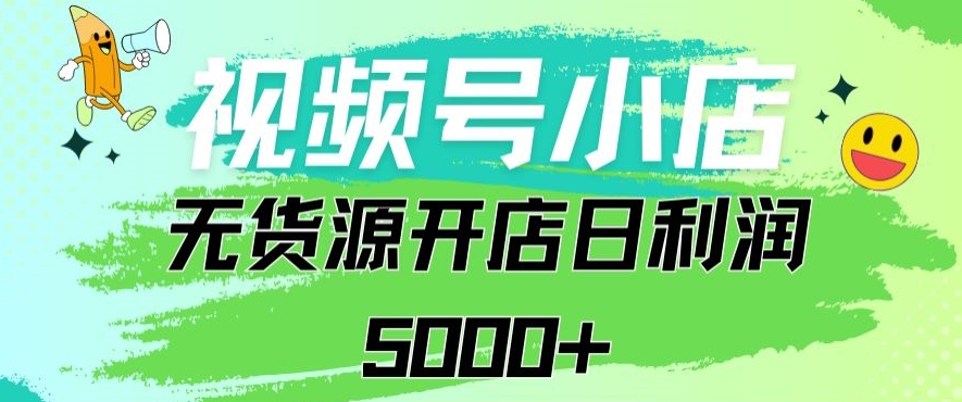 视频号无货源小店从0到1日订单量千单以上纯利润稳稳5000+【揭秘】-水滴知识网