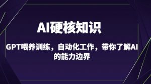 AI硬核知识-GPT喂养训练,自动化工作,带你了解AI的能力边界(10节课)-水滴知识网