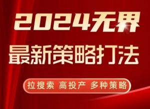 2024无界最新策略打法,拉搜索,高投产,多种策略-水滴知识网