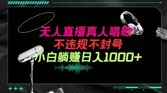 抖音24小时无人直播音乐，不违规，不封号纯撸音浪，小白实操当天日入1000+【揭秘】-水滴知识网