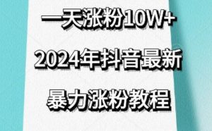 抖音最新暴力涨粉教程,视频去重,一天涨粉10w+,效果太暴力了,刷新你们的认知【揭秘】-水滴知识网
