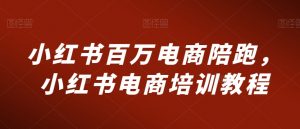 小红书百万电商陪跑，小红书电商培训教程-水滴知识网