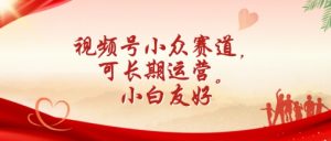 视频号小众赛道,可长期运营,小白友好【揭秘】-水滴知识网