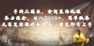 手游三国杀最新蓝海玩法，简单粗暴，无需复杂的操作和技术，看完即可上手【揭秘】-水滴知识网