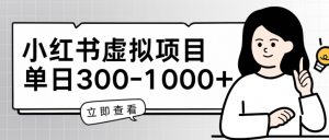 小红书虚拟项目家长会项目,单日一到三张【揭秘】-水滴知识网
