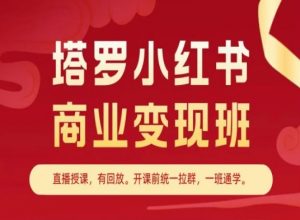 塔罗小红书商业变现班，小红书变现教程-水滴知识网