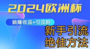2024欧洲杯风口的玩法及实现收益躺赚+引流粉丝的方法，新手小白绝佳项目【揭秘】-水滴知识网