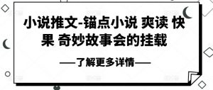 小说推文-锚点小说 爽读 快果 奇妙故事会的挂载-水滴知识网