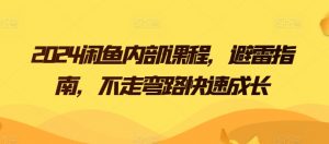 2024闲鱼内部课程,避雷指南,不走弯路快速成长-水滴知识网