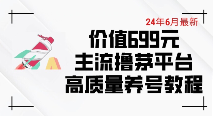 6月最新价值699的主流撸茅台平台精品养号下车攻略【揭秘】-水滴知识网