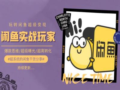 手把手教你0到1系统玩转闲鱼变现,爆款思维/超级曝光/超高转化-水滴知识网