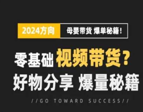 短视频母婴赛道实操流量训练营,零基础视频带货,好物分享,爆量秘籍-水滴知识网