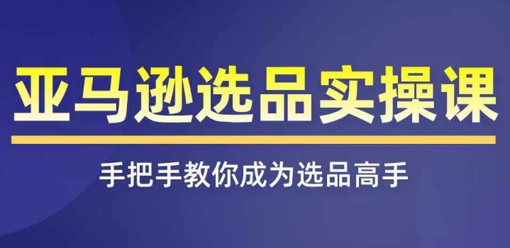 亚马逊选品实操课程,快速掌握亚马逊选品的技巧,覆盖亚马逊选品所有渠道-水滴知识网