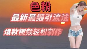 se粉最新最细引流法,七天螺旋起号法,爆款视频轻松制作【揭秘】-水滴知识网