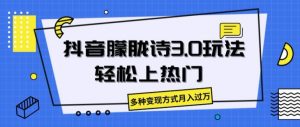 抖音朦胧诗3.0.轻松上热门,多种变现方式月入过万【揭秘】-水滴知识网