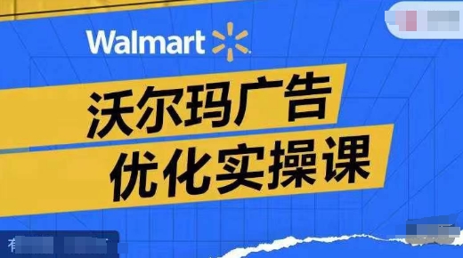 沃尔玛广告优化实操课,广告报告实操讲解,广告如何提高转化和ROAS等-水滴知识网