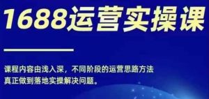 1688实操运营课，零基础学会1688实操运营，电商年入百万不是梦-水滴知识网