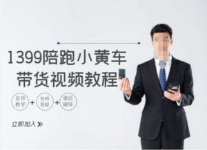 1399陪跑tiktok小黄车带货视频教程,tiktok跨境电商教程-水滴知识网