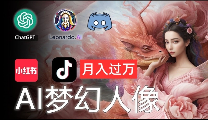 AI摄影梦幻人像:零基础也能月入过万的秘密【揭秘】-水滴知识网