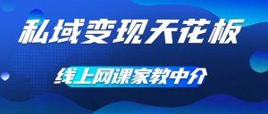 私域变现天花板，网课家教中介，只做渠道和流量，让大学生给你打工，0成本实现月入五位数【揭秘】-水滴知识网