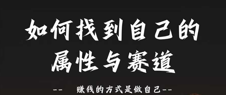 赛道和属性2.0:如何找到自己的属性与赛道,赚钱的方式是做自己-水滴知识网
