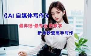AI自媒体文章创作全网最详细教程,新手秒变写作高手,多方位发展-水滴知识网