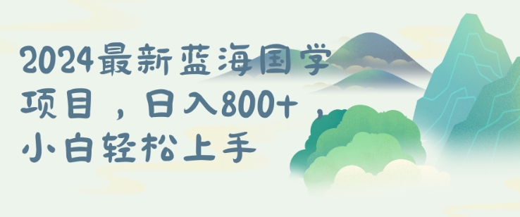 国学项目,长期蓝海可矩阵,从0-1的过程【揭秘】-水滴知识网