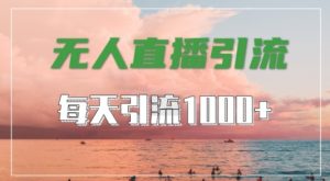 抖音快手视频号全平台通用,无人直播引流法,超暴力引流1000+高质量精准创业粉【揭秘】-水滴知识网