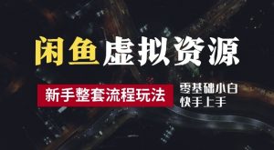 2024最新闲鱼虚拟资源玩法,养号到出单整套流程,多管道收益,每天2小时月收入过万【揭秘】-水滴知识网