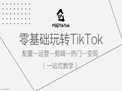 零基础玩转TikTok,配置一运营一剪辑一热门一变现,一站式教学-水滴知识网