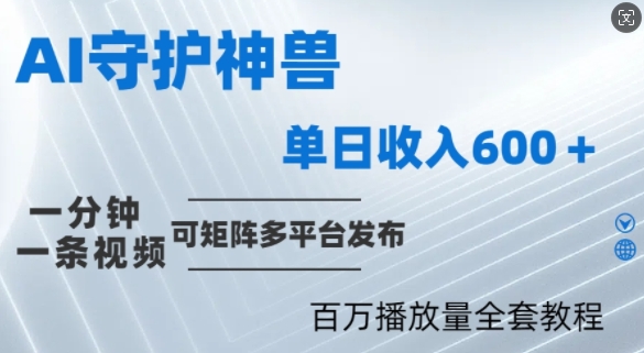制作各省守护神，100多W播放量的视频只需要1分钟就能完成【揭秘】-水滴知识网