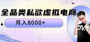全品类私欲虚拟电商,月入8000+【揭秘】-水滴知识网
