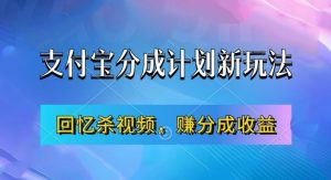 支付宝分成计划最新玩法,利用回忆杀视频,赚分成计划收益,操作简单,新手也能轻松月入过万-水滴知识网