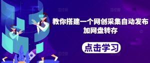 教你搭建一个网创采集自动发布加网盘转存-水滴知识网