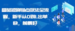 番茄短剧锚点玩法全流程，新手从0到1，出单快，前景好-水滴知识网